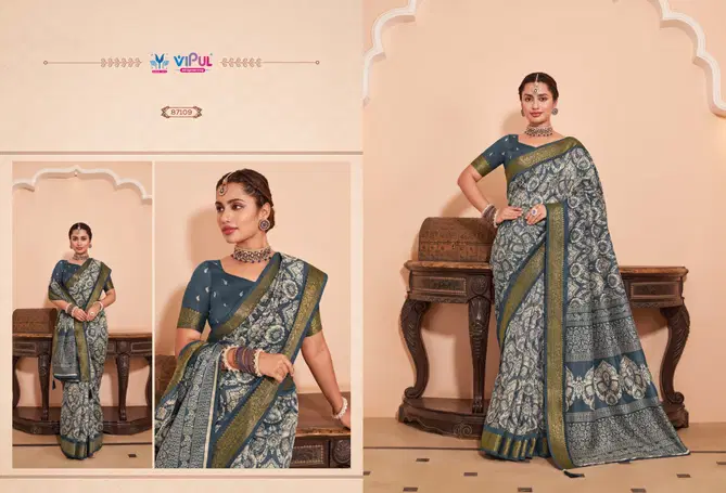 Kalyanam Silk By Vipul Silk Printed Wedding Wear Saree Wholesalers In Delhi